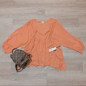 NWT Cool Breeze Woven Top